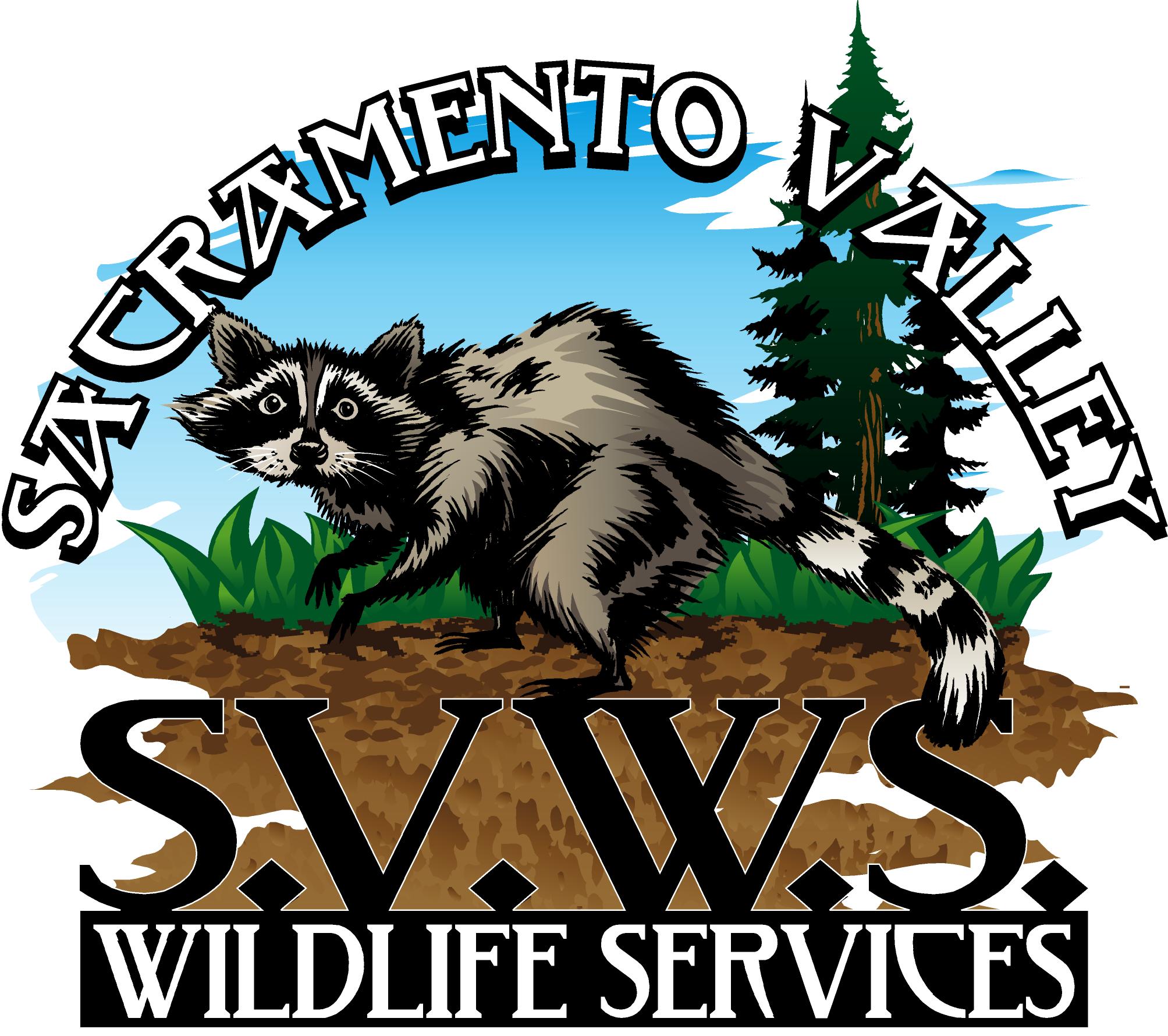 Logo for Sacramento Valley Wildlife Services such as skunk removal
